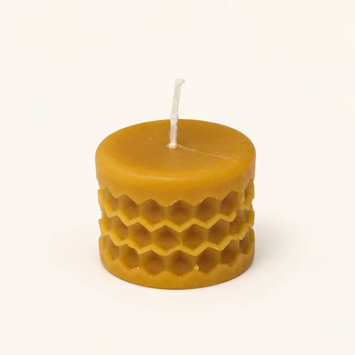 Vela de cera de abelha — cilindro pequeno