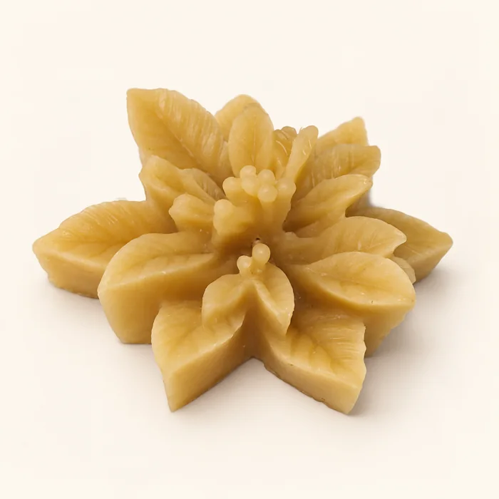 Vela de cera de abelha — flor aberta